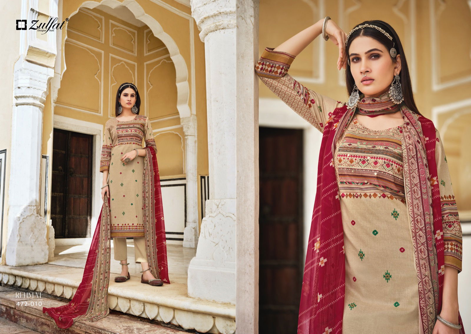 Zulfat Rehmat Daily Wear Wholesale Cotton Dress Material Catalog